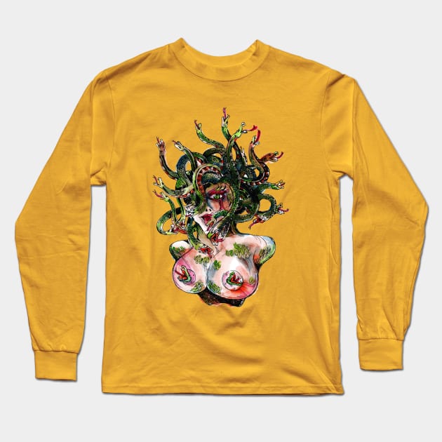 maneater Long Sleeve T-Shirt by okik